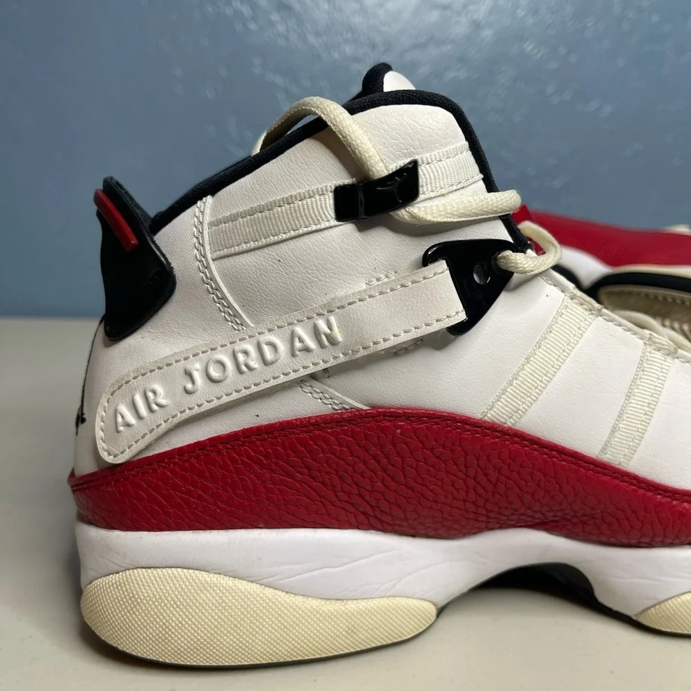 Nike Jordan 6 rings Red and White Air Jordan Sneakers men size 10.5 no box